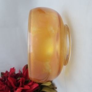 Vintage Marigold Stretch Glass Bowl
